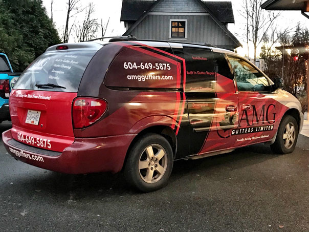 AMG Gutters Limited full vehicle wrap