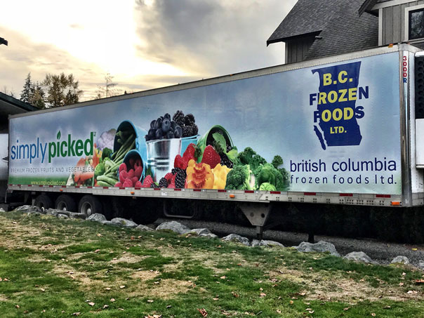 Simply Picked full trailer wrap