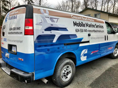 White Rock business van wraps