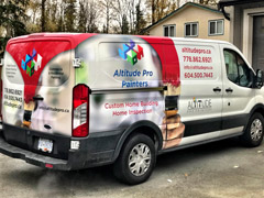 Work van wraps in White Rock