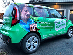 call the grandkids car wrap north vancouver bc