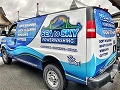 sea to sky powerwashing van wrap west vancouver bc
