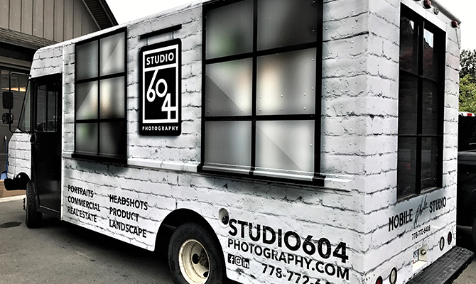 studio 604 photography truck wrap port moody bc